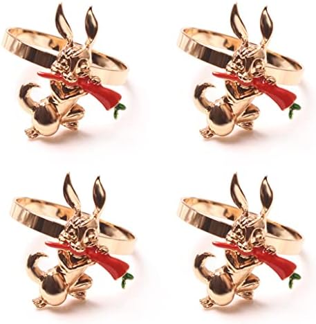 N/A Decorativo Rabbit Rabbit Ring Anel de guardanapo anel de guardana