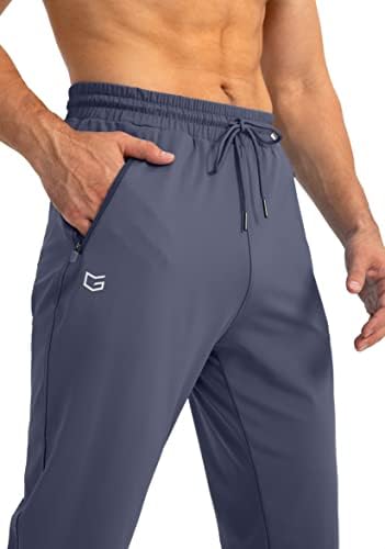 G Gradual Men's Sweats com zíper bolsos cônicos de cônjuge para calças atléticas para homens para treino, corrida, corrida