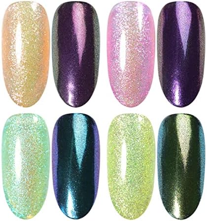 kits de unhas terbklf nuvem de unhas brocado pó cola color nuvem brocado glitter pó super brilhante partido boate para decoração de unhas kit de unhas kit glitter