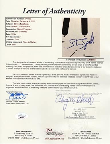 Steven Spielberg assinou autógrafo em tamanho real Black Fender Stratocaster Guitar UM