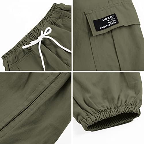 Sangtree Boy's & Men's Multi Pocket Cargo Jogger Pants, 3 anos - homens xxl