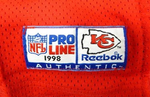 1998 Kansas City Chiefs Ty Parten 97 Jogo emitido Red Jersey 46 DP34667 - Jerseys de Jerseys usados ​​da NFL não assinada