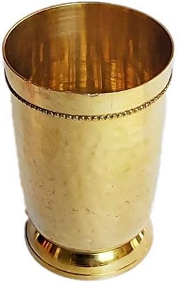 Parijat Handicraft Brass Hammered Mint Julep Cup