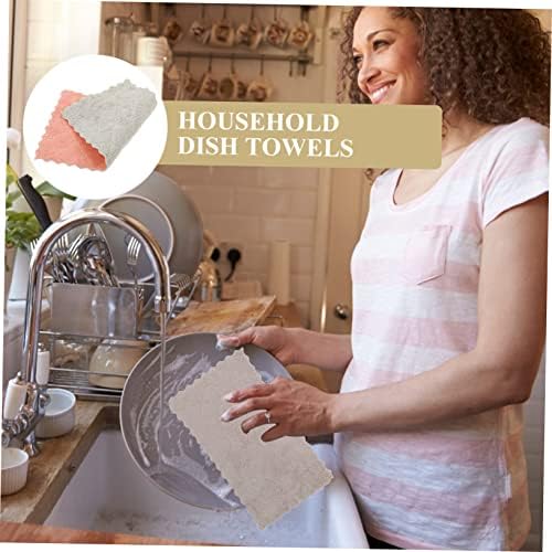 Upkoch 10pcs pano de limpeza de cozinha absorvente toalhas de microfibra toalhas de limpeza toalhas de cozinha panos de panos reutilizáveis ​​panos de cozinha pano de bancada de bancada pano de pano de pano de pano