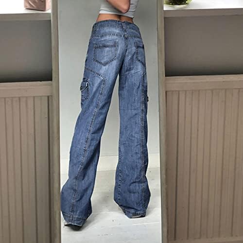 Calças de jeans e-menina de jeans e-menina de jeans e-girl feminino calças estampadas clássicas