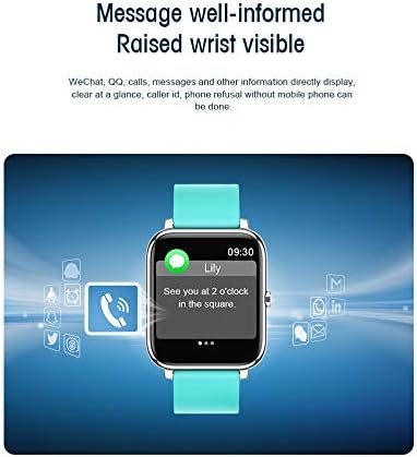 Cosbary Smart Watch For Mulher Men com freqüência cardíaca Monitore a pressão arterial Monitor de oxigênio Blood Rastreador de sono Fitness Watch Compatível com iPhone Android