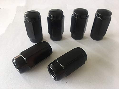 20pcs 1,87 Black 14mm x 1,50 porcas de encerramento de rodas FIT 1997 GMC K1500 pode caber nas jantes OEM, o comprador precisa