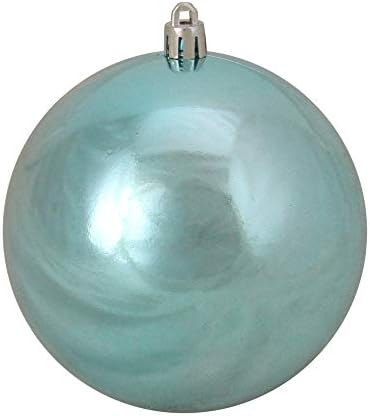 Ornamento de Natal de Bola de Natal, azul -turquesa brilhante e azul brilhante 4
