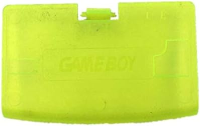 Caixa de capa da porta da porta da bateria para Game Boy Advance GBA Substituição Clear amarelo