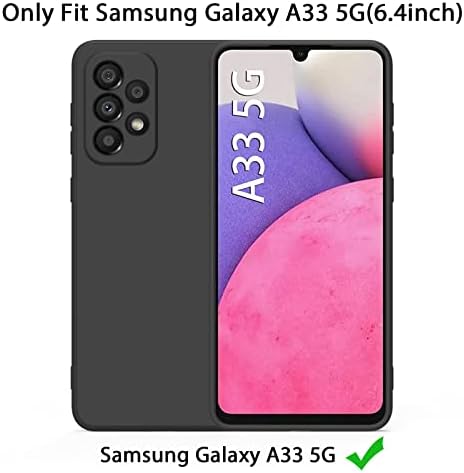 Vanjua para Samsung Galaxy A33 5G Case, elegante líquido de silicone fino Tampa protetora de corpo inteiro para Samsung Galaxy