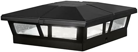 Caps elegantes SLC771B 6X6 Black Aluminium Cambridge Solar Post Cap