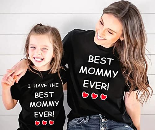 Criança menina menina melhor mãe sempre t-shirt amo meus presentes da mamãe para as mães camisetas de camisetas