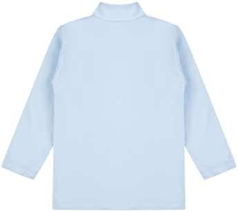 Aiihoo Kids meninos meninas de manga longa Turtleneck camise