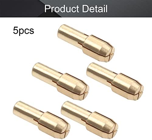 Broca de bronze utoolmart bits de coleta de chuck 0,8 mm para ferramentas rotativas de Dremel 5pcs