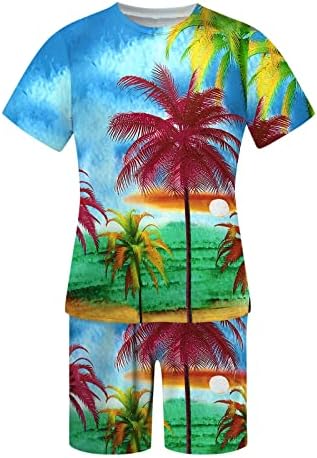 Homens de verão de roupa de verão praia de manga curta camise