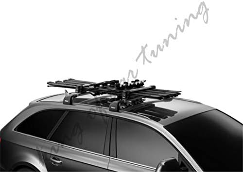 Rei do carro Tuning Black Cross Bars Bars Cross Ski Snowboard Telhado Kits de transportadora de bagagem de trilho para Nissan