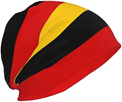 LVGOOKI Alemanha Bandeira Sioldita Slouchy, Moda de inverno Capé -chapéu Chapéus Chapéu de pescoço Capéu de malha para