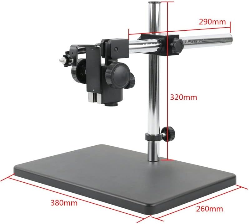 ASUVUD 1/4 m6 parafuso de instalação 25mm Microscópio de vídeo ajustável Titre