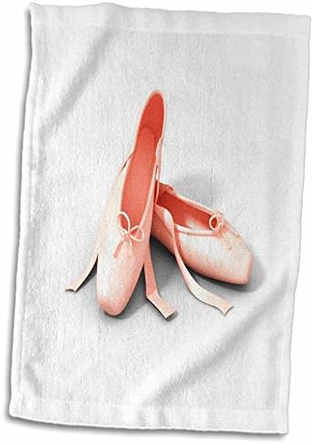 3drose florene clássico - close -up de chinelos de balé - toalhas