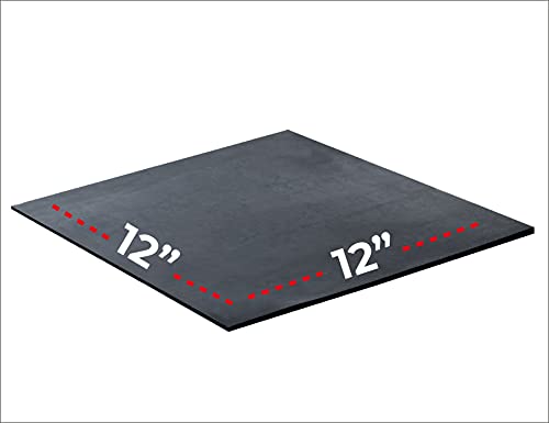 Borracha de abrasão alta de neoprene para a sola preta, 1pz pacote 12 x12 x1/8 espessura, ideal para resistir ao desgaste causado pelo