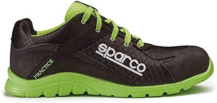 Sparco Practice S1P, Sapatos leves de segurança masculina Prática S1P Nigel Black UE Tamanho 42