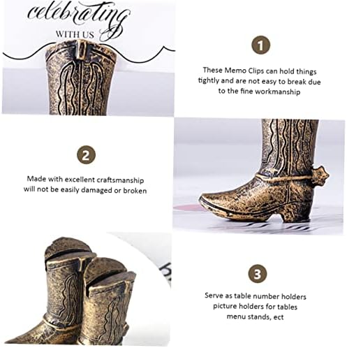 Homoyoyo 4pcs Boots Holder ornamento Ornamento quadro de fotos Ornamento Picture Desktop Stand Picture Titulares