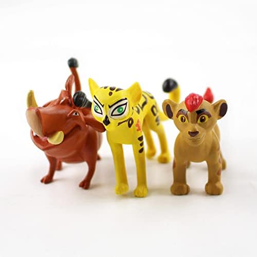 Vliuijt os brinquedos do rei leão-as estatuetas de guarda de leão, contos de mufasa e simba perfeitamente o rei leão, 1-2,3 polegadas mini figuras de brinquedo （pacote de 12）