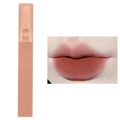 Lips Remover Yarn Mist Velvet Lip Glaze Lipstick Velvet Fácil de colorir Longo Lip Lip Lip, dew não é fácil de desaparecer