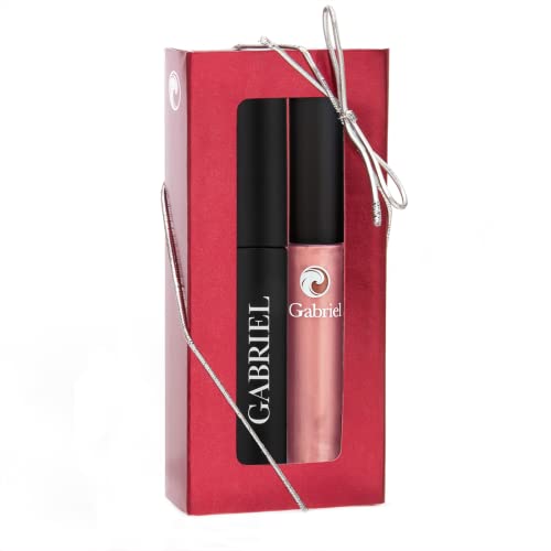 Gabriel Cosmetics Lip Gloss, Lipgloss naturais, sem parabenos, vegano, sem glúten, sem crueldade, não OGM, alto desempenho e duradouro, infundido com óleo de semente de jojoba e aloe.27 fl oz.