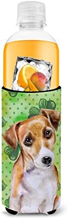 Tesouros de Caroline BB9887TBC Jack Russell Terrier 2 São Patrício Hautger, verde, lata de manga mais refrigerada Machine