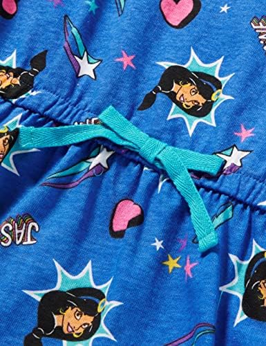 Zebra Disney malhada | Marvel | Guerra nas Estrelas | Congelado | Princess Girls'knit vestidos de cintos de manga curta,