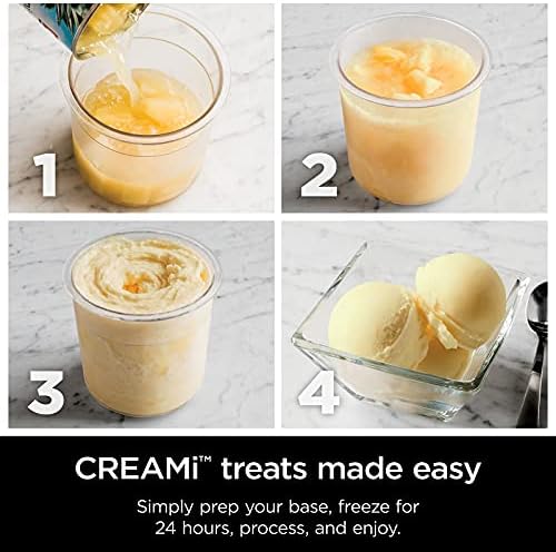 Ninja NC301 Creami Cream Cream, para gelato, mix-ins, milkshakes, sorvete, tigelas de smoothie e mais, 7 programas de um