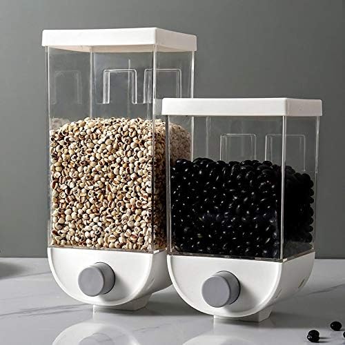 Distribuidor de alimentos de armazenamento de grãos WPYYI Caixa de cozinha de cozinha caixa de armazenamento de alimentos para parede Recipiente de plástico de plástico montado na parede