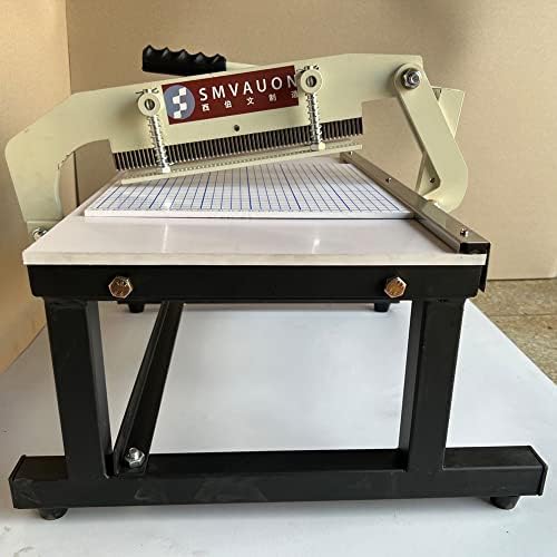 Smvauon Manual Tano e Máquina de corte de amostra de têxteis com subplace em escala fornecida