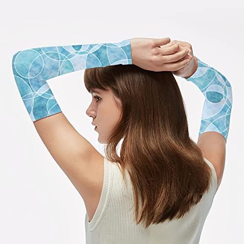 Mulheres UV Sun Protection Arm Mangas, mangas de resfriamento Escudo de capa de braço para homens ciclismo caminhada círculos