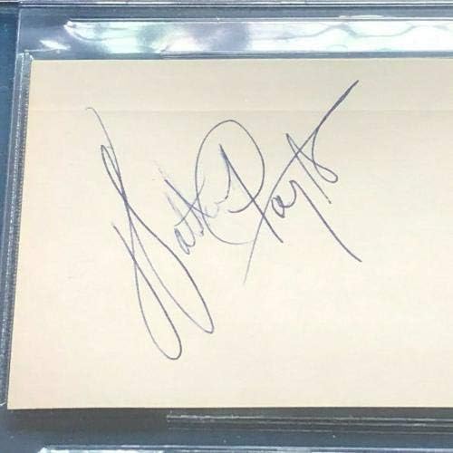 Card de índice assinado Walter Payton - Beckett Bas - Signature Vintage - NFL Cut Signature