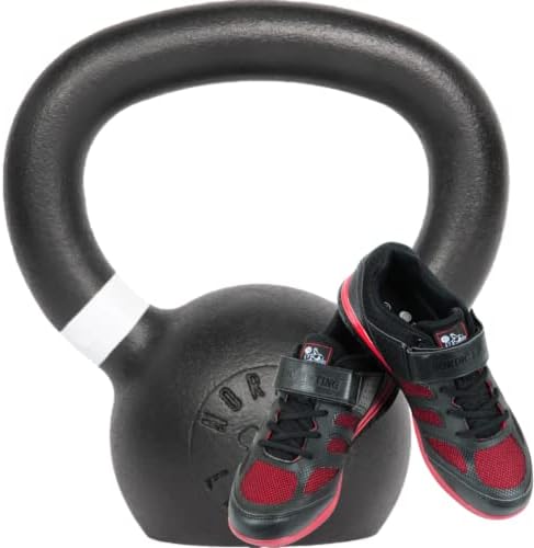 Pacote Kettlebell 9 lb com sapatos Venja Tamanho 8.5 - Black Red