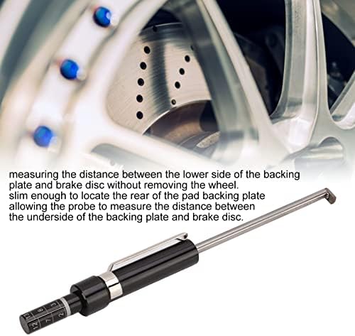 Ferramenta de medição de espessura da pastilha de freio acouto com escala para a pastilha de freio automático do calibre de freio, a pasta de freio de freio de freio de detecção de caneta escala de pneu de profundidade universal para externo interno externo