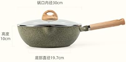 LDCHNH MAIFAN POT PAT HOMAREIRA PAN de cozinha + frigideira Combinação antiaderente a menos óleo e menos fuma