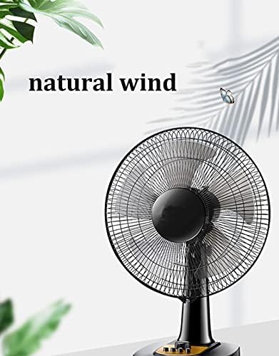 yoo ar condicionado portátil oscilando fã de mesa de vento natural com configurações de 3 polegadas de 3 velocidades de 60 minutos da caixa de temporizador 5 lâminas de tabela circulação de ar preto