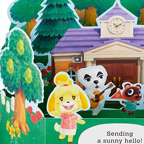 Hallmark Paper Wonder Animal Crossing Pop -up Card, amarelo