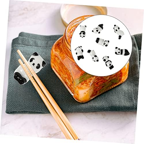 Luxshiny 8pcs pauzinhos de descanso para garfos titular de estilo japonês pauzinhos de bandeja decorativa sopa de bandeja de bandeja de bandeja de utensílios de cerâmica de utensílios de cerâmica Cosquedas