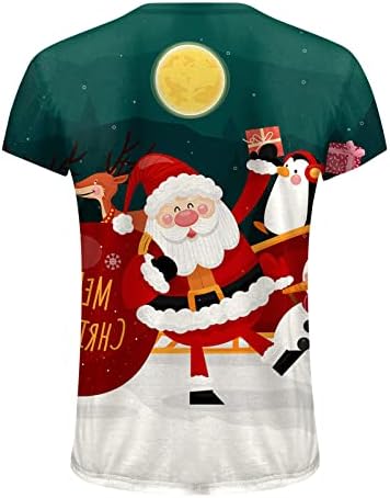 ZDDO Soldado masculino de Natal Camisetas curtas de manga curta