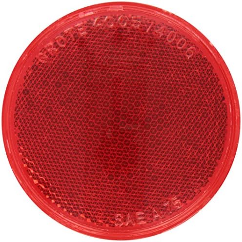 GROTE 40062 RED 3 ROUNTELED SCOT-ON REFLECTOR