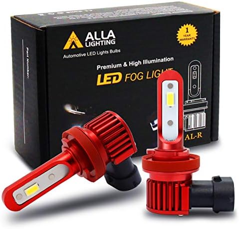 Iluminação alla 5200lm al-r h11 h8 h16 luzes de nevoeiro LED ou bulbos drl h8ll h11ll 12v, 6000k xenônio branco, xtreme super