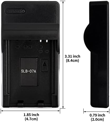 Carregador USB SLB-07A para Samsung PL150, PL151, ST45, ST50, ST500, ST550, ST560, ST600, TL100, TL210, TL220, TL225, TL90 e muito mais