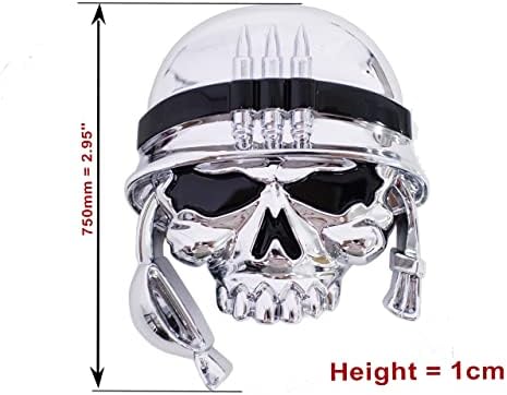 Carlab 3D Soldier Army Skull Decal