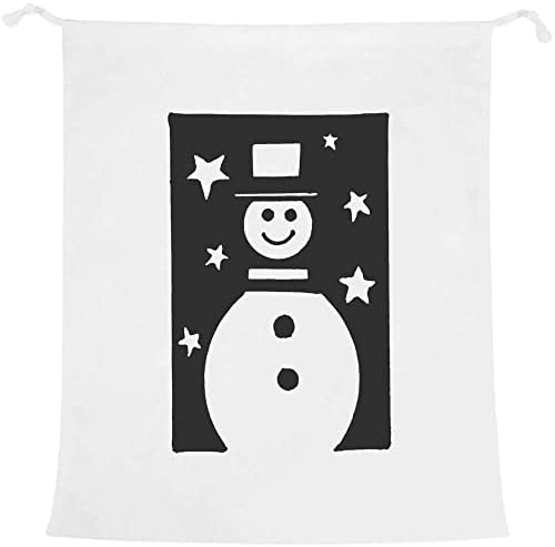 Azeeda 'Snowman & Stars' Laundry/Lavagem/Bolsa de Armazenamento