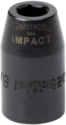 Armstrong 20-012 3/8 polegadas, 6 pontos, 1/2 polegada de acionamento SAE STACK