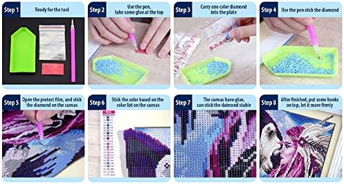 Peacock DIY 5D Diamante Pintura por kits numéricos para adultos, kits de pintura de diamante de flores de rosa pavão kits